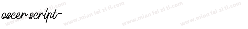 oscer script字体转换